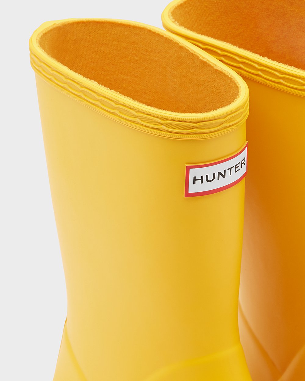 Hunter Niños Original First Classic - Botas de Lluvia Amarillo - 013-EMJHWG